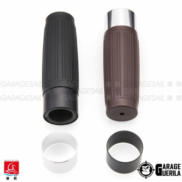 GarageSaiL �K���[�W�Z�C�� Rubber Grips �J���[�FCoffee rubber Black ring �O���b�v �n���h��
