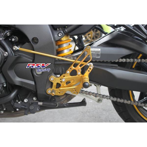 RSV racing A[GXuC[VO Rearset adjustable FZ8 J[FGold YAMAHA }n obNXebv Xebv 