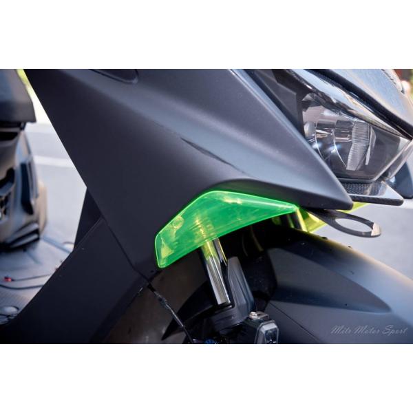 EPIC �G�s�b�N Front Turn Signals Protective Cover-Clean Version �J���[�F�X���[�N�u���b�N FORCE 155 YAMAHA ���}�n ���̑��X�N�[�^�[�O�� �J�E���֘A �O��