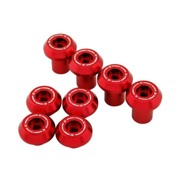 GTR �W�[�e�B�[�A�[�� 8pcs.�u�b�V���O SPEEDY �J���[�F ���b�h �Y�[�}�[X HONDA �z���_ �ėp�{���g�E�l�W
