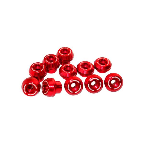 GTR �W�[�e�B�[�A�[�� 11pcs.�u�b�V���O �J���[�F ���b�h �O���� HONDA �z���_ �ėp�{���g�E�l�W