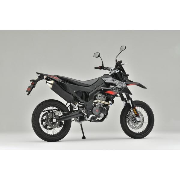 アプリリア RX125/SX125 ARROW レーシングエキゾーストパイプ Full Exhaust Arrow Th Carbon cap Alu Black APRILIA RX-SX 125