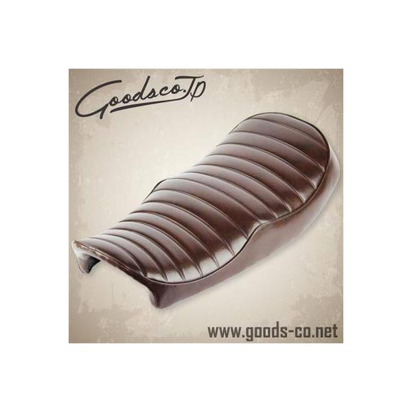 SR400 用 デイトナ？オフィシャル？goods？タックロールシート ブラウン GOODS（グッズ） GOODSEAT STEP 別注モデル 段付きタックロール カラー