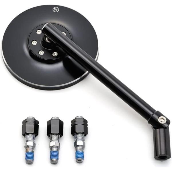 2個セット デイトナ HIGHSIDER ロッドミラー コネロ HIGH SIDER ロッドミラー コネロ ブラック｜株式会社デイトナ