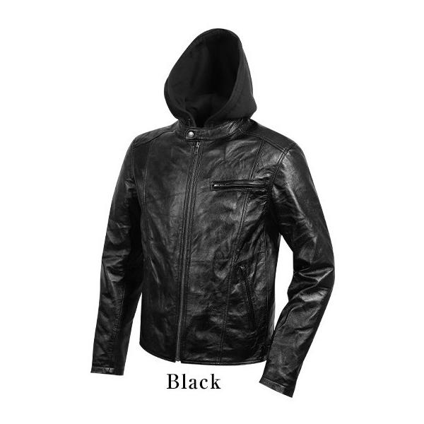 DEGNER fOi[ U[t[fB[WPbg^Leather Hoody Jacket TCYFXL U[WPbg WPbg Ap