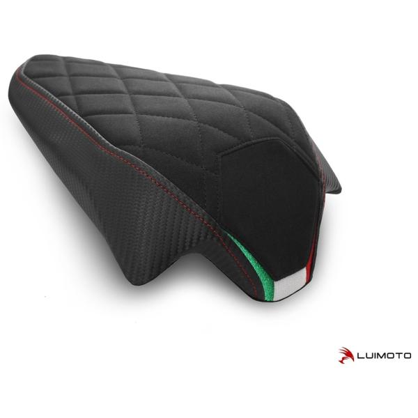 LUIMOTO ���C���g ���A�V�[�g�J�o�[ �J���[�^�f�ށF�X�E�F�[�h �u���b�N�^CF �u���b�N�^���b�h �X�e�b�`�^ITALIAN FLAG EMB PANIGALE V2 STREETFIGHTER V4 �O��