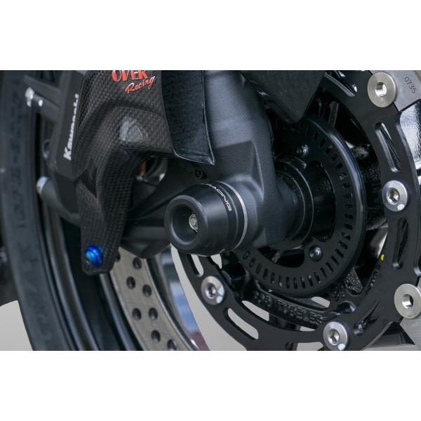 OVER Fアクスルスライダー　ZRX1200DAEG 美品 OVER RACING ZRX1200 ZRX1200DAEG スライダー類 フロント