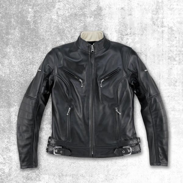 BATES ブラックジャケット　 Mサイズ（レディース？） BATES（ベイツ） レザージャケット レディース サイズ：Lady's M