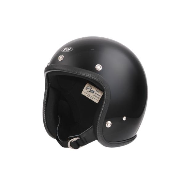 SHM ジャパンメイド マッドブラック 小帽体 ジェットヘルメット Lサイズ SHM Genuine ジェットヘルメット 乗車用ヘルメット SHM Lot-500