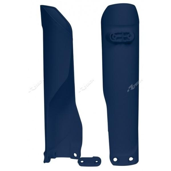 RACETECH ���[�X�e�b�N Fork Guards Blue Husqvarna FC 250 350 450 FE 501 TC 125 TE I 300 HUSQVARNA �n�X�N�o�[�i �t�H�[�N�K�[�h �O��