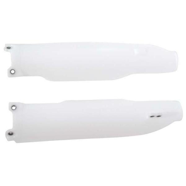 RACETECH ���[�X�e�b�N Fork Guards White Kawasaki KLX 450 R  KX 125 250 F KAWASAKI �J���T�L �t�H�[�N�K�[�h �O��