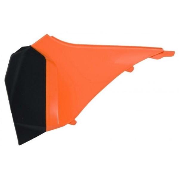 RACETECH [XebN Left Air Box Cover Orange^Black KTM 125 EXC SIX DAYS SX 200 250 EXC-F SX-F 300 350 FACTORY EDITION ANTONIO CAIROLI 450 500