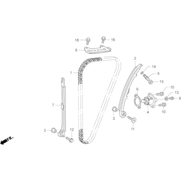 HRC �G�C�`�A�[���V�[ �e���V���i�[ ���t�^�[ASSY NSF250R HONDA �z���_ �J���`�F�[���e���V���i�[ �G���W���p�[�c �G���W��