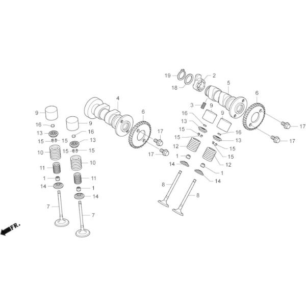 HRC �G�C�`�A�[���V�[ �G�L�]�[�X�g�o���u�X�v�����O NSF250R HONDA �z���_ �o���u�X�v�����O �G���W���p�[�c �G���W��