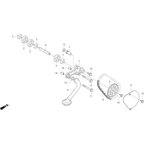 HRC �G�C�`�A�[���V�[ �I�C���|���v�V���t�g NSF250R HONDA �z���_ �I�C���|���v �G���W���p�[�c �G���W��