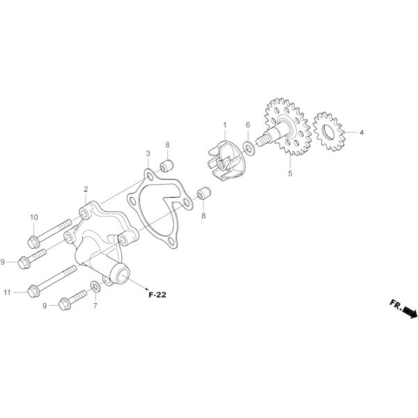 HRC �G�C�`�A�[���V�[ �E�H�[�^�[�|���v�M�A NSF250R HONDA �z���_ ���W�G�[�^�[ ��p�֘A �G���W��