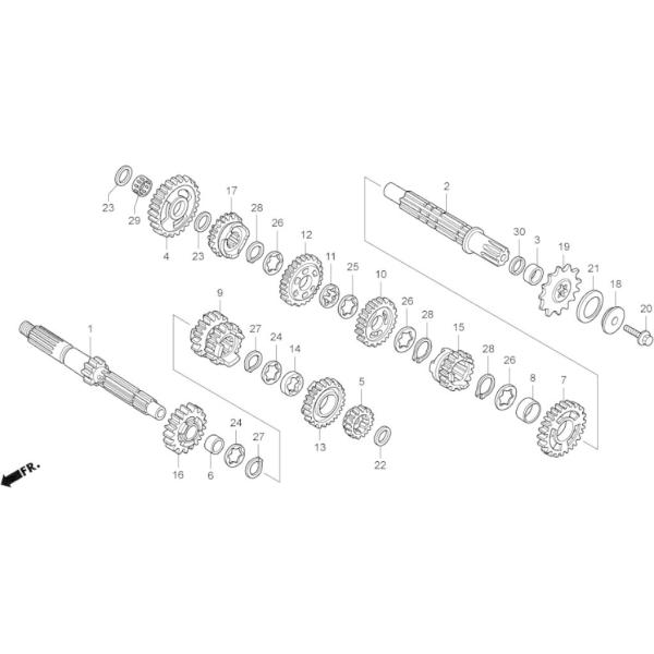 HRC �G�C�`�A�[���V�[ UBS�{���g NSF250R HONDA �z���_ �ėp�{���g�E�l�W