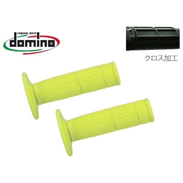 domino ドミノ オフロード モノクロタイプ グリップ カラー：フローイエロー ハンドル