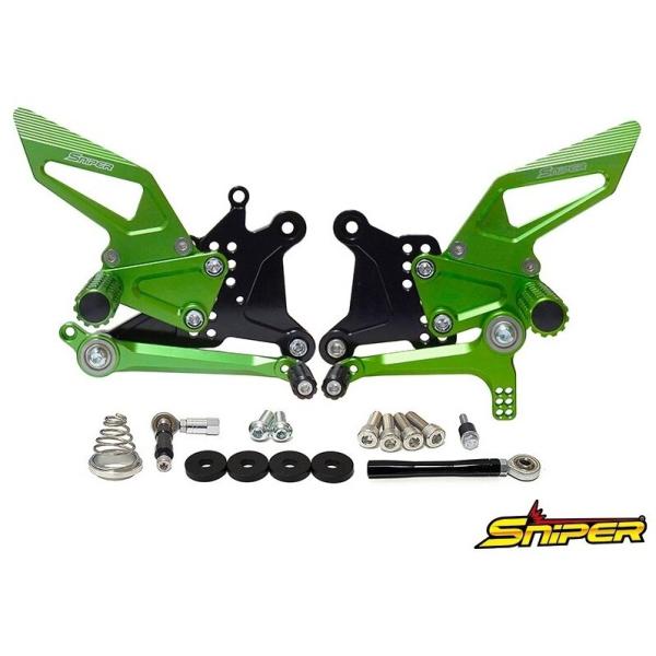 スナイパーセット SNIPER（スナイパー） バックステップ カラー：グリーン NINJA ZX-6R