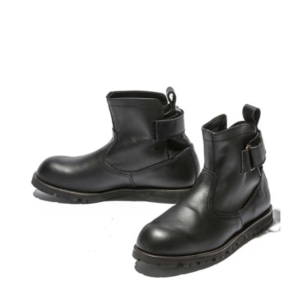 KADOYA KADOYA:カドヤ EG BLACK レザーショートブーツ サイズ：25.5cm
