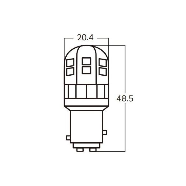 他サイト： STANLEY スタンレー電気 LEDバルブスタンダード テールランプバルブ 灯火類 電装系の商品画像