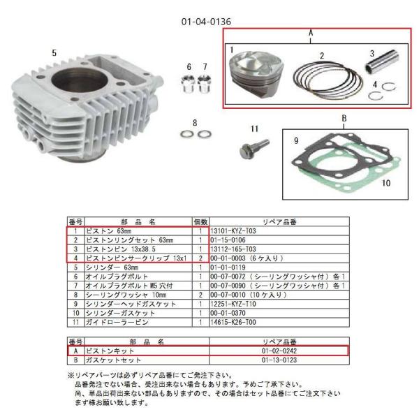スペシャルパーツ武川 SP武川 SPタケガワ ピストンキット(SuperHead