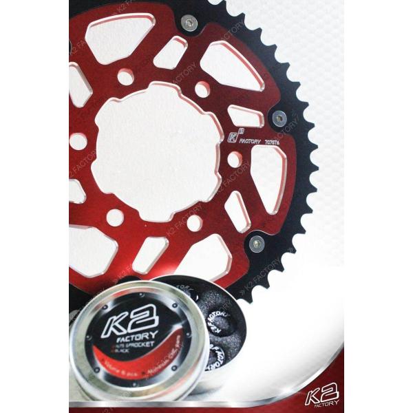K2 Factory Brand �P�[�c�[�t�@�N�g���[�u�����h SPROCKET FOR CB500 ���A�X�v���P�b�g �X�`�[�����A���~�j�E�� �����F43T / �J���[�FGlod HONDA �z���_ �쓮�n