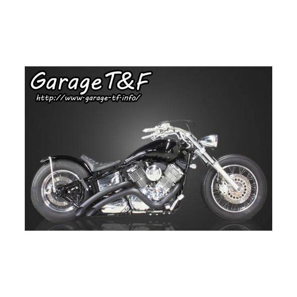 ガレージT&F ドラッグスター400 ベントマフラー　タイプ2 ブラック 有限会社ガレージT&F / ドラッグスター400 ベントマフラー