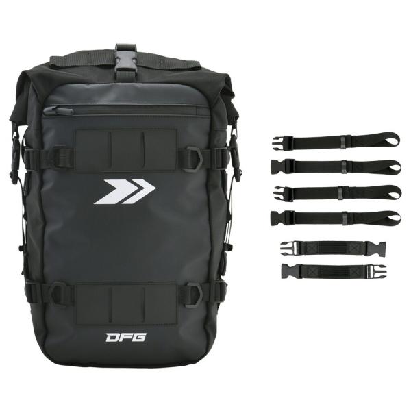 ※詳細な出荷時期はご注文後にメールでご案内します。■商品番号C8444■JANコード4547836435683■商品概要メーカー品番：DG2811-0015【仕様】カラー：ブラックセット内容：バッグ本体/積載ベルトキット×2本容量：15Lサ...