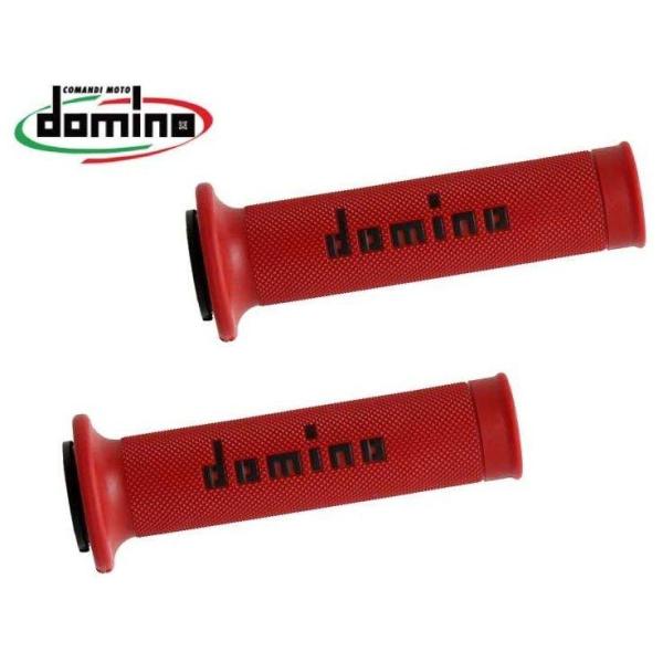 domino ドミノ レースタイプ グリップ カラー：レッド×ブラック ハンドル