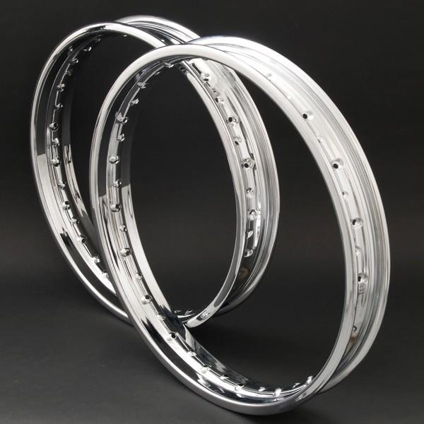 PMC ピーエムシー D.I.Dクロームメッキスティールリム リム ホイール