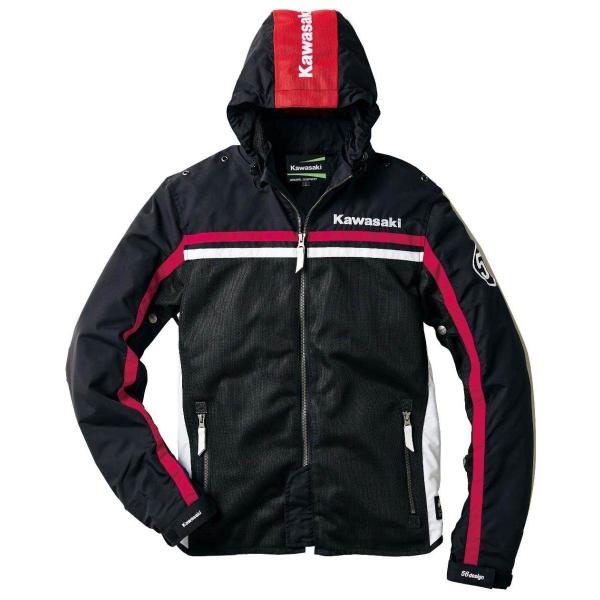 カワサキ（Kawasaki） カワサキ×56design ハーフメッシュパーカー