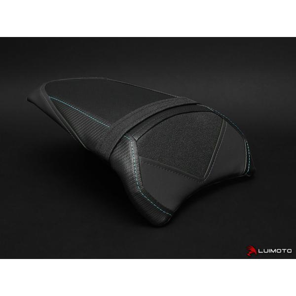 LUIMOTO ルイモト リアシートカバー Sport カラー：シルバー ブルー ステッチ／SP ブラック Ninja 650 KAWASAKI カワサキ シートカバー シート関連 外装