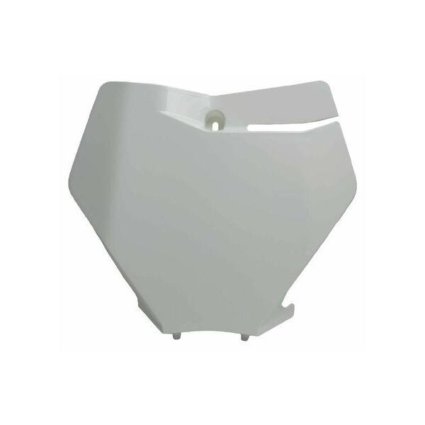 RACETECH ���[�X�e�b�N Front Number Plate White KTM SX�^SX-F 125 SX 150 250 SX-F 350 450 SMR �[�b�P���J�E�� �J�E���֘A �O��