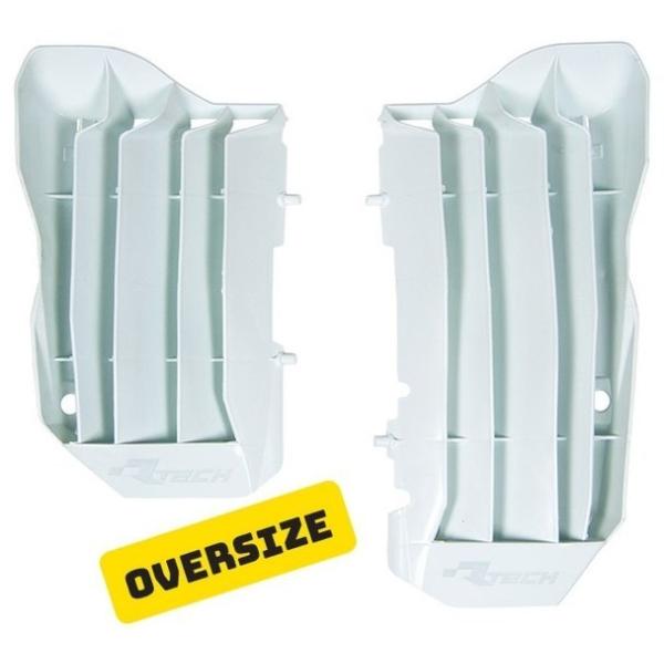 RACETECH [XebN Oversized Radiator Louvers White Honda CRF450R^450RX CRF 450 R  RX ENDURO HONDA z_ p֘A GW