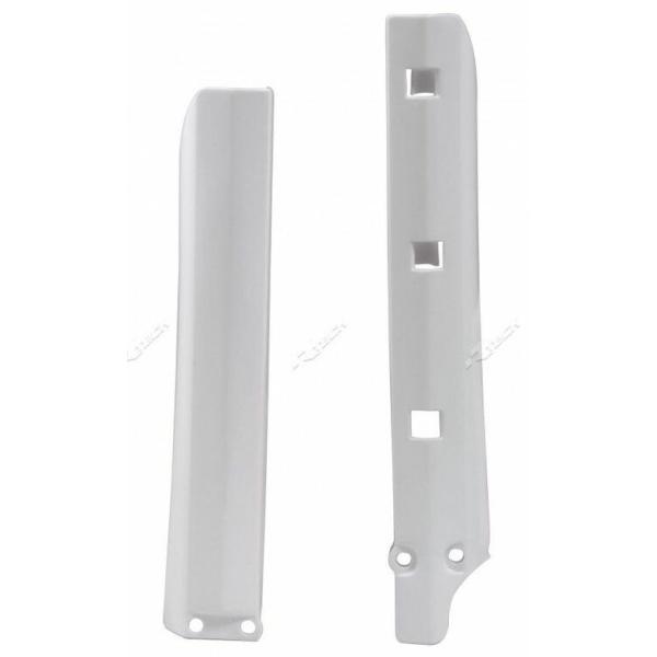 RACETECH ���[�X�e�b�N Fork Guards White Yamaha YZ85 YZ 85  LW BIG WHEELS 19/16 YAMAHA ���}�n �t�H�[�N�K�[�h �O��