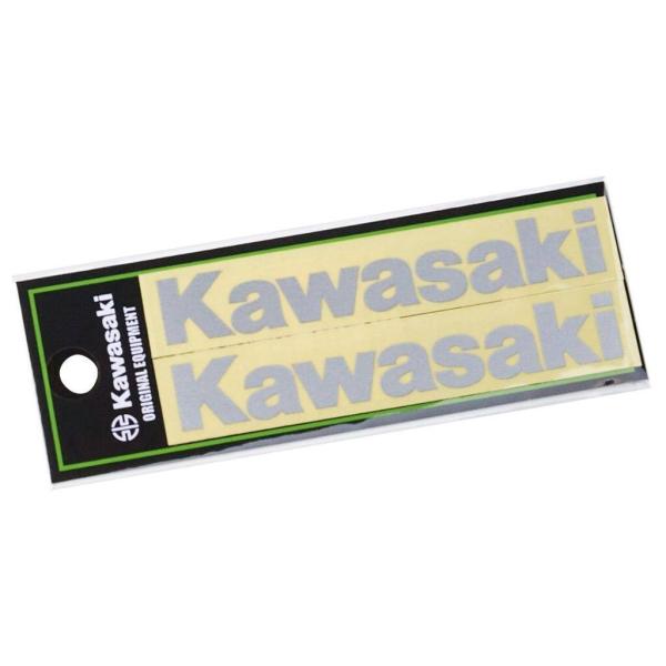 Kawasaki カワサキ ロゴカッティングステッカー(S) カラー：シルバー ステッカー・デカール 外装