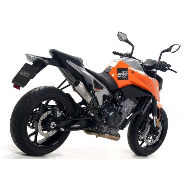 KTM スモールDUKE ARROWスリップオンサイレンサー ホワイト アロー ARROW PRO-RACE スリップオンマフラー サイレンサー材質