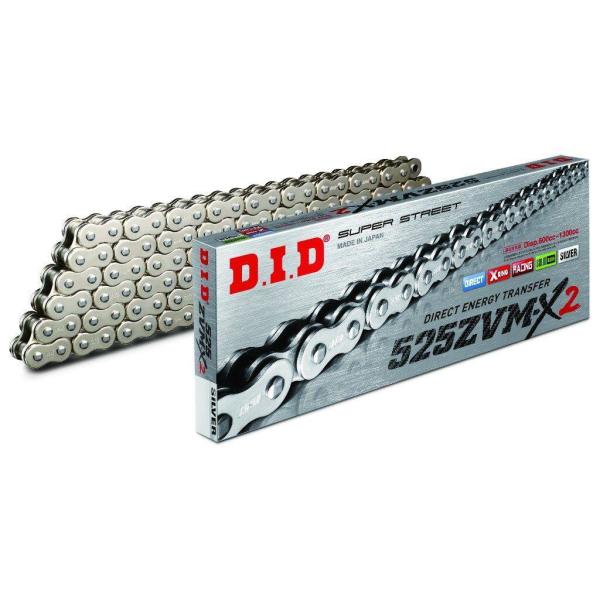 D.I.D バイク用チェーン 525ZVM-X-102ZB 値下げ♪ D.I.D DID ダイドー ZVM-X2シリーズチェーン 525ZVM-X2 シルバー