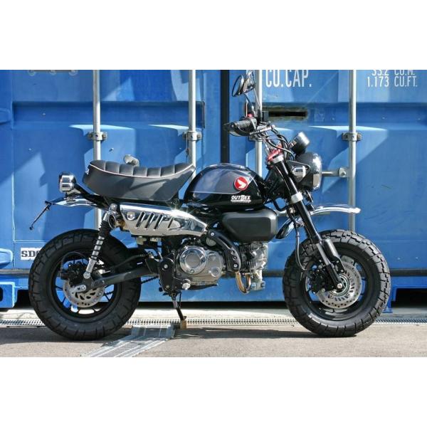 モンキー125 OUTEX マフラー チタングラデーションサイレンサー3点セット モンキー125 OUTEX マフラー チタングラデーションサイレンサー3