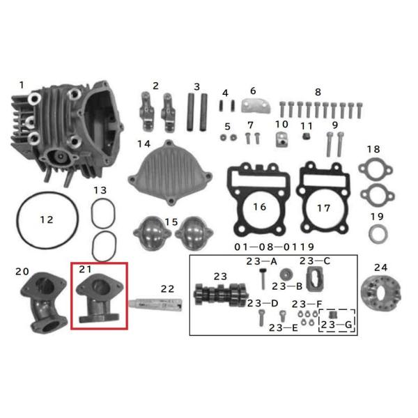 インテークマニホールド KSR110/SH+R専用 スペシャルパーツタケガワ カワサキ 03-02-054 SP武川 KSR110用インテークマニホールド