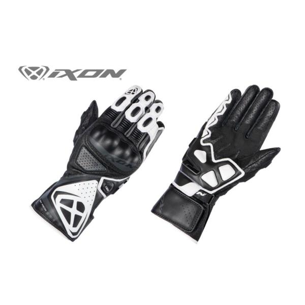 IXON レーシンググローブ Mサイズ IXON（イクソン）VORTEX GL レーシンググローブ(BLACK/WHITE/RED