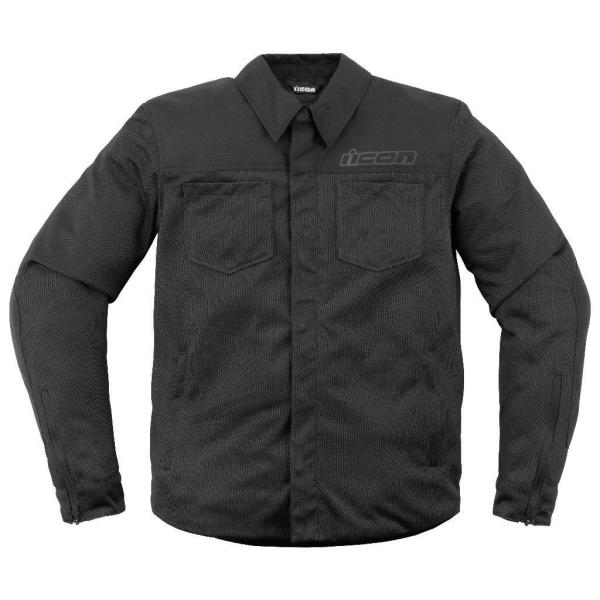 ICON アイコン メッシュ レザー ジャケット icon（ヘルメット） ICON アイコン JACKET UPSTATE MESH CE