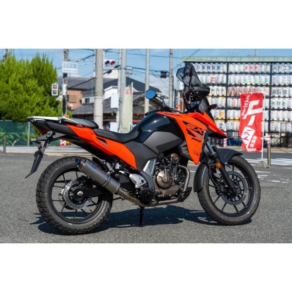 スズキVストローム250SX SS-OVALタイプフルエキゾーストソリッドチタン WR'S（ダブルアールズ） Vストローム250SX JMCA フルエキゾースト SS