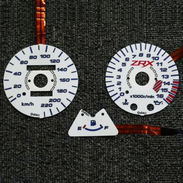 Z*X様 zrx1200r純正メーターodax仕様変更ブルー,グリーン切り替え Odax（オダックス） 【補修用】 ELメーターパネルセット ZRX400