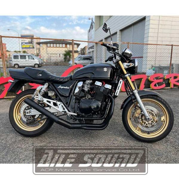 gsx400 インパルス　スリム菅マフラー プリティ― SUZUKI GSX400 インパルス 【4-1管】 50.8π アルミ