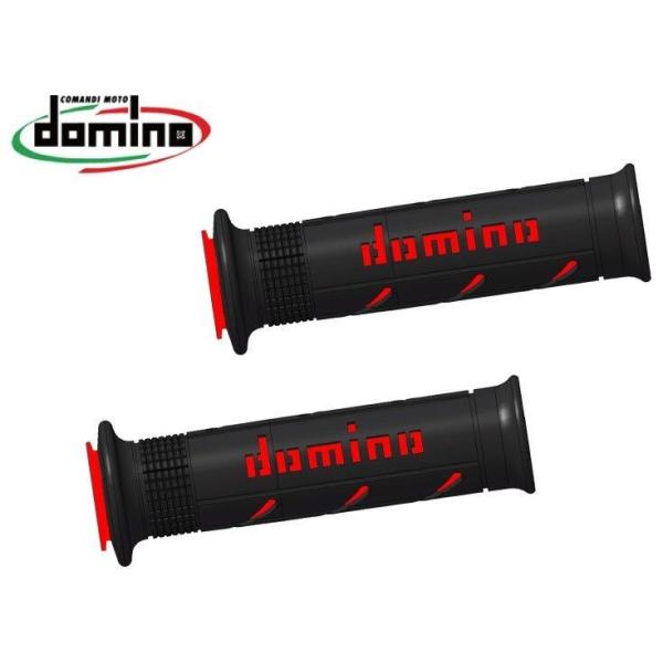 domino ドミノ ストリートタイプ グリップ カラー：ブラック×レッド オンロードモデル ハンドル