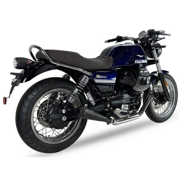 ブラックスチールマフラー 未使用 取り付けブラケット付き webike_25959251