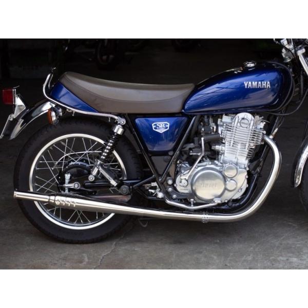よっちさま専用！！ SR400 モーターロック　トランペットマフラー ヤマハ SR400 69トランペット フルエキ ダウン FI車 モーターロック