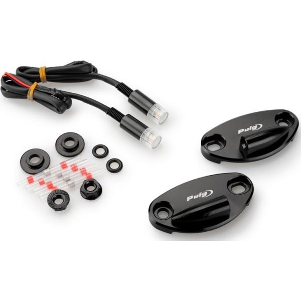 Puig プーチ ウインカーマウント付きミラーキャップ (REARVIEW Puig プーチ ウインカーマウント付きミラーキャップ (REARVIEW